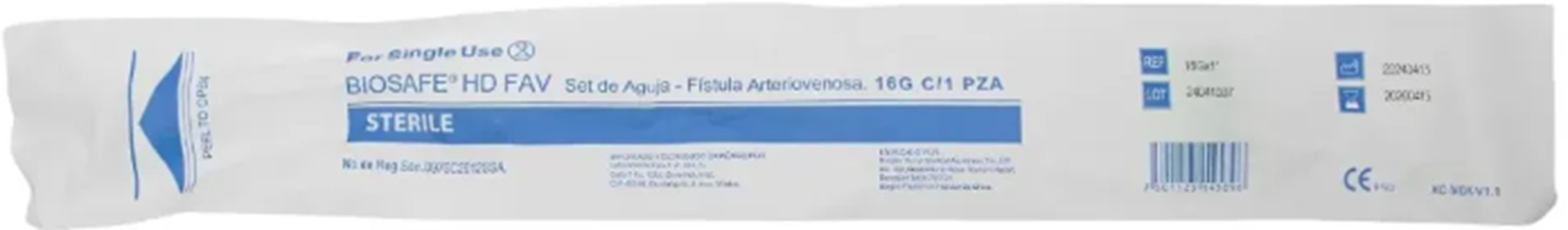 Agujas Desechables para Fistula Arterial marca Amical